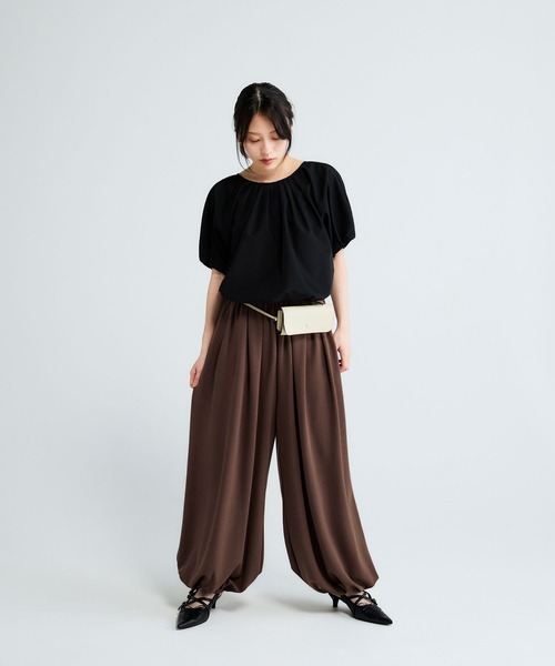 JEANASIS(ジーナシス)の「スムースイージーバルーンパンツ/663471(その他パンツ・レディース・ブラウン/ブラック・FREE)」の14枚目の写真