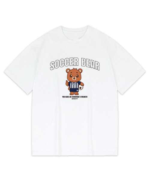 BEMIGHTY（ビーマイティー）の「サッカーベアオーバーサイズ半袖Tシャツ[ネイビー]（Tシャツ/カットソー・メンズ・その他・LARGE/X-LARGE/XX-LARGE）」の2枚目の写真