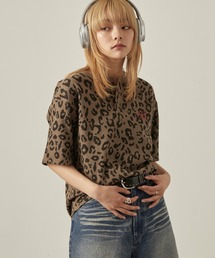 Snap club（スナップクラブ）の「【Snap club】クロップド ワッフル 半袖 ヘンリーネックTシャツ（Tシャツ/カットソー）」