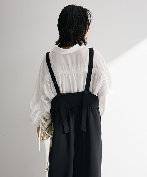 Green　Parks（グリーンパークス）の「スカーチョサロペット（サロペット/オーバーオール・レディース・ベージュ/グレー/ブラック・FREE）」の5枚目の写真