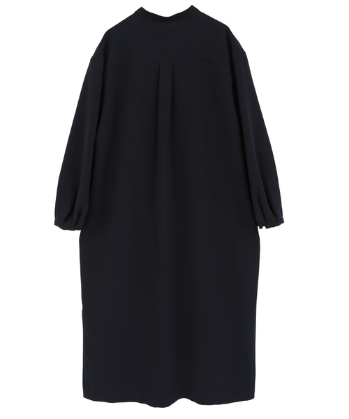 ▼美品 マルティニーク 3,5万円 ブラックのマキシワンピース C386 平二重ストレッチコクーンワンピース（ワンピース）｜martinique