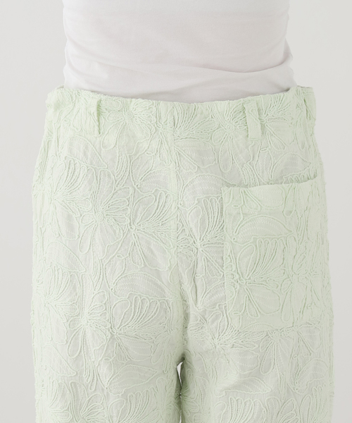 SEEALL（シーオール）の「SEEALL ESSENTIAL EASY PANTS SAU63 PT382：パンツ（その他パンツ・レディース・グリーン・44）」の4枚目の写真