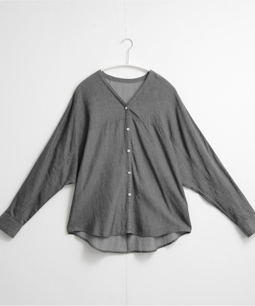 for/c(フォーシー)の「シアーデニムカーデシャツ【サスティナブル】(シャツ/ブラウス・レディース・ライトブルー/グレー・M/L)」の21枚目の写真