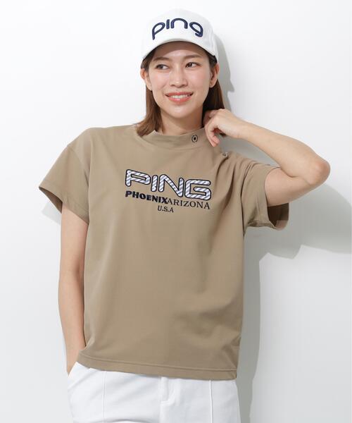 セール】PING｜ピン（レディース）のトップス（ベージュ系・前面