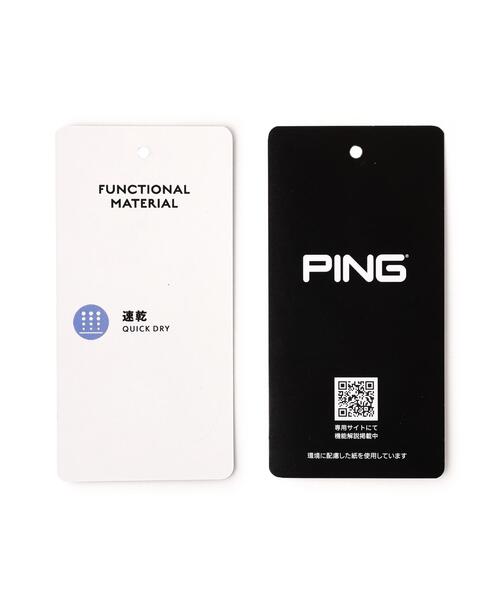 PING(ピン)の「【PING APPAREL】アップリケ半袖ハイネックシャツ <NATIVE> (LADIES)(Tシャツ/カットソー・レディース・ブルー/ネイビー/ベージュ/ホワイト・M/S/L/LL)」の12枚目の写真
