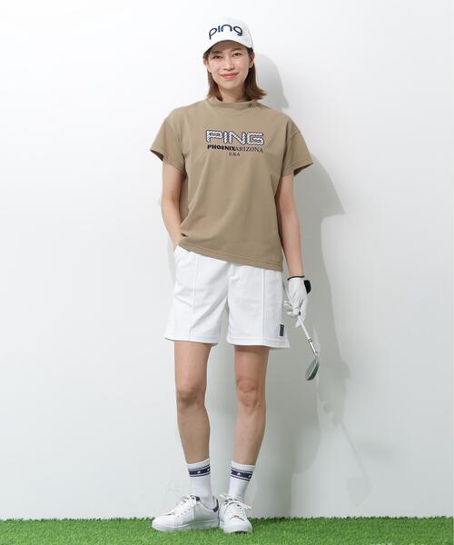 PING(ピン)の「【PING APPAREL】アップリケ半袖ハイネックシャツ <NATIVE> (LADIES)(Tシャツ/カットソー・レディース・ブルー/ネイビー/ベージュ/ホワイト・M/S/L/LL)」の15枚目の写真