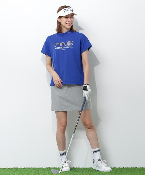 PING(ピン)の「【PING APPAREL】アップリケ半袖ハイネックシャツ <NATIVE> (LADIES)(Tシャツ/カットソー・レディース・ブルー/ネイビー/ベージュ/ホワイト・M/S/L/LL)」の20枚目の写真