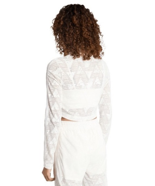 adidas(アディダス)の「adidas originals FIREBIRD CLASSIC LACE TRACK TOP(アディダスオリジナルス ファイヤーバード クラシック レース トラックトップ)(ジャージ・レディース・ホワイト系/ブラック・LARGE/MEDIUM/SMALL)」の4枚目の写真