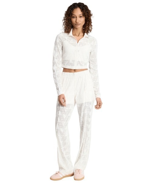 adidas(アディダス)の「adidas originals FIREBIRD CLASSIC LACE TRACK TOP(アディダスオリジナルス ファイヤーバード クラシック レース トラックトップ)(ジャージ・レディース・ホワイト系/ブラック・LARGE/MEDIUM/SMALL)」の5枚目の写真