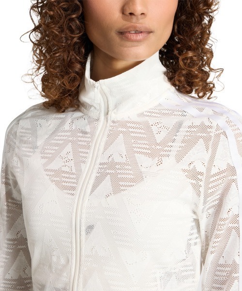 adidas(アディダス)の「adidas originals FIREBIRD CLASSIC LACE TRACK TOP(アディダスオリジナルス ファイヤーバード クラシック レース トラックトップ)(ジャージ・レディース・ホワイト系/ブラック・LARGE/MEDIUM/SMALL)」の6枚目の写真