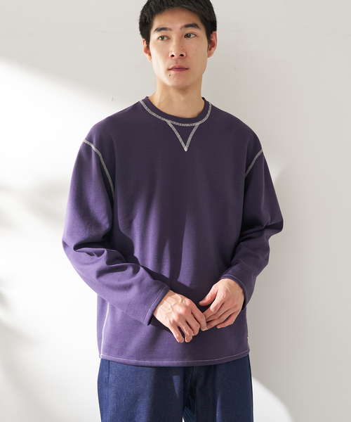 B.C STOCK（ベーセーストック）の「ANTS & ELEPHANTS / アンツアンドエレファンツ リバーシブル ロングスリーブTシャツ（Tシャツ/カットソー・メンズ・ブラック/アイボリー/ネイビー/ブルー系その他/イエロー・MEDIUM/LARGE）」の3枚目の写真