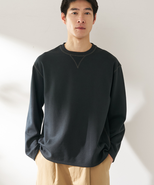 B.C STOCK（ベーセーストック）の「ANTS & ELEPHANTS / アンツアンドエレファンツ リバーシブル ロングスリーブTシャツ（Tシャツ/カットソー・メンズ・ブラック/アイボリー/ネイビー/ブルー系その他/イエロー・MEDIUM/LARGE）」の7枚目の写真