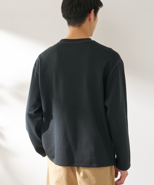 B.C STOCK（ベーセーストック）の「ANTS & ELEPHANTS / アンツアンドエレファンツ リバーシブル ロングスリーブTシャツ（Tシャツ/カットソー・メンズ・ブラック/アイボリー/ネイビー/ブルー系その他/イエロー・MEDIUM/LARGE）」の9枚目の写真