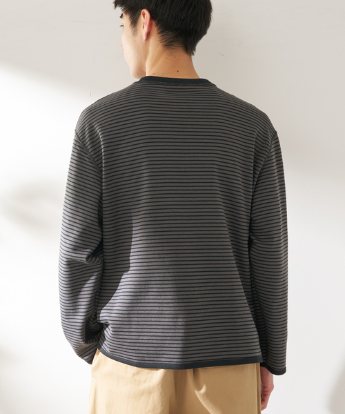 B.C STOCK（ベーセーストック）の「ANTS & ELEPHANTS / アンツアンドエレファンツ リバーシブル ロングスリーブTシャツ（Tシャツ/カットソー・メンズ・ブラック/アイボリー/ネイビー/ブルー系その他/イエロー・MEDIUM/LARGE）」の13枚目の写真