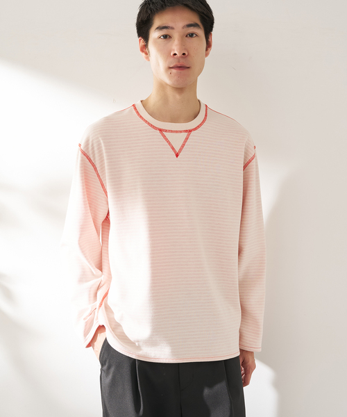 B.C STOCK（ベーセーストック）の「ANTS & ELEPHANTS / アンツアンドエレファンツ リバーシブル ロングスリーブTシャツ（Tシャツ/カットソー・メンズ・ブラック/アイボリー/ネイビー/ブルー系その他/イエロー・MEDIUM/LARGE）」の15枚目の写真