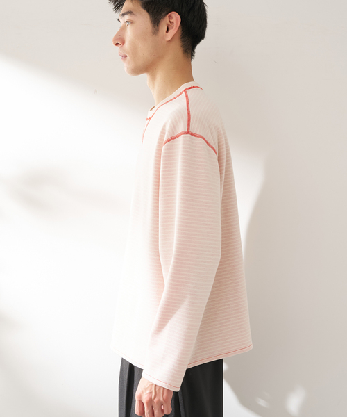 B.C STOCK（ベーセーストック）の「ANTS & ELEPHANTS / アンツアンドエレファンツ リバーシブル ロングスリーブTシャツ（Tシャツ/カットソー・メンズ・ブラック/アイボリー/ネイビー/ブルー系その他/イエロー・MEDIUM/LARGE）」の16枚目の写真