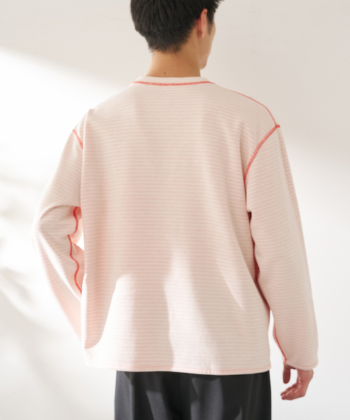 B.C STOCK（ベーセーストック）の「ANTS & ELEPHANTS / アンツアンドエレファンツ リバーシブル ロングスリーブTシャツ（Tシャツ/カットソー・メンズ・ブラック/アイボリー/ネイビー/ブルー系その他/イエロー・MEDIUM/LARGE）」の17枚目の写真