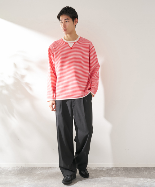 B.C STOCK（ベーセーストック）の「ANTS & ELEPHANTS / アンツアンドエレファンツ リバーシブル ロングスリーブTシャツ（Tシャツ/カットソー・メンズ・ブラック/アイボリー/ネイビー/ブルー系その他/イエロー・MEDIUM/LARGE）」の18枚目の写真