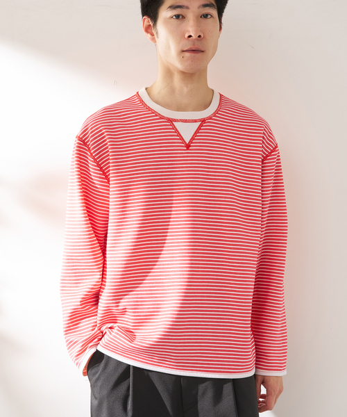 B.C STOCK（ベーセーストック）の「ANTS & ELEPHANTS / アンツアンドエレファンツ リバーシブル ロングスリーブTシャツ（Tシャツ/カットソー・メンズ・ブラック/アイボリー/ネイビー/ブルー系その他/イエロー・MEDIUM/LARGE）」の19枚目の写真