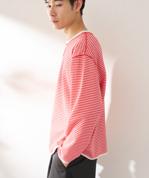 B.C STOCK（ベーセーストック）の「ANTS & ELEPHANTS / アンツアンドエレファンツ リバーシブル ロングスリーブTシャツ（Tシャツ/カットソー・メンズ・ブラック/アイボリー/ネイビー/ブルー系その他/イエロー・MEDIUM/LARGE）」の20枚目の写真