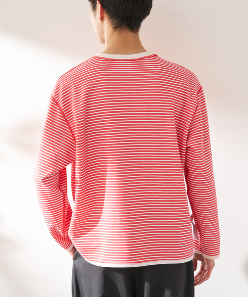 B.C STOCK（ベーセーストック）の「ANTS & ELEPHANTS / アンツアンドエレファンツ リバーシブル ロングスリーブTシャツ（Tシャツ/カットソー・メンズ・ブラック/アイボリー/ネイビー/ブルー系その他/イエロー・MEDIUM/LARGE）」の21枚目の写真