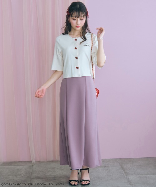 sanrio(サンリオ)の「<大きいサイズ>【ハローキティ】リブカーディガン marun(カーディガン/ボレロ・レディース・ブラック/ライトベージュ・5L/4L/3L/LL/L)」の22枚目の写真