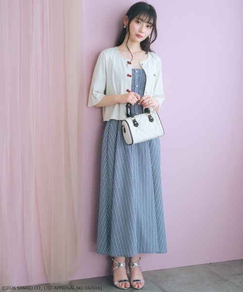 sanrio(サンリオ)の「<大きいサイズ>【ハローキティ】リブカーディガン marun(カーディガン/ボレロ・レディース・ブラック/ライトベージュ・5L/4L/3L/LL/L)」の18枚目の写真