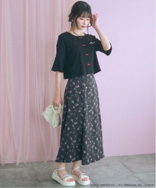 sanrio(サンリオ)の「<大きいサイズ>【ハローキティ】リブカーディガン marun(カーディガン/ボレロ・レディース・ブラック/ライトベージュ・5L/4L/3L/LL/L)」の15枚目の写真