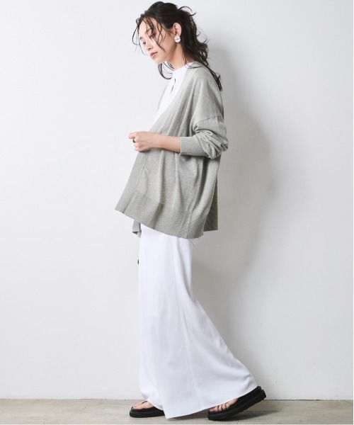CHIC STYLE(シックスタイル)の「ナローマキシスカート<大きいサイズ有>シックスタイル(スカート・レディース・オフホワイト/モカ/ネイビー・5L/4L/3L/LL/L/M)」の5枚目の写真