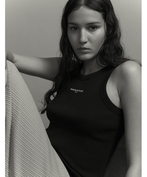 MAISON KITSUNE PARIS RIBBED TANK TOP（タンクトップ）｜Maison