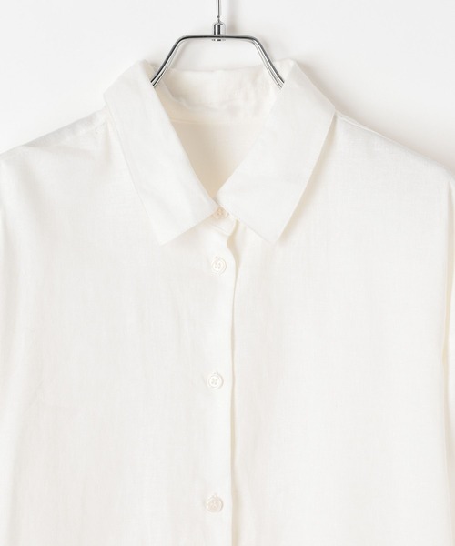 BAYFLOW（ベイフロー）の「ウエストマークビッグシャツ（シャツ/ブラウス・レディース・ライトブルー/オフホワイト/ピンク・FREE）」の14枚目の写真