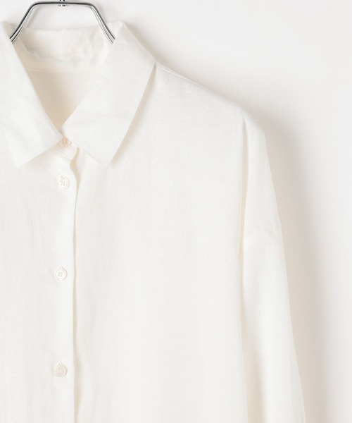 BAYFLOW（ベイフロー）の「ウエストマークビッグシャツ（シャツ/ブラウス・レディース・ライトブルー/オフホワイト/ピンク・FREE）」の15枚目の写真