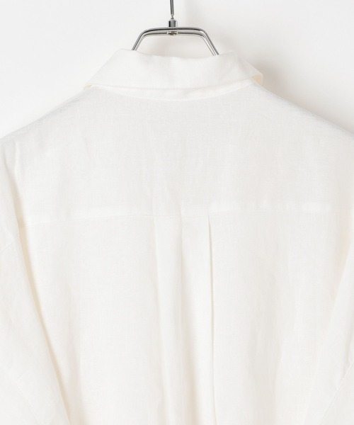 BAYFLOW（ベイフロー）の「ウエストマークビッグシャツ（シャツ/ブラウス・レディース・ライトブルー/オフホワイト/ピンク・FREE）」の18枚目の写真