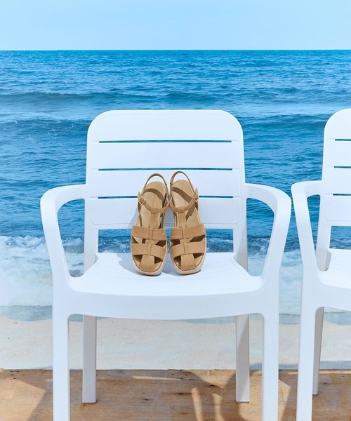 CHARLES & KEITH(チャールズ & キース)の「ケージドフラットフォーム エスパドリーユ サンダル(サンダル・レディース・ブラック/サンドベージュ・25cm/24.5cm/23.5cm/23cm/22.5cm)」の15枚目の写真