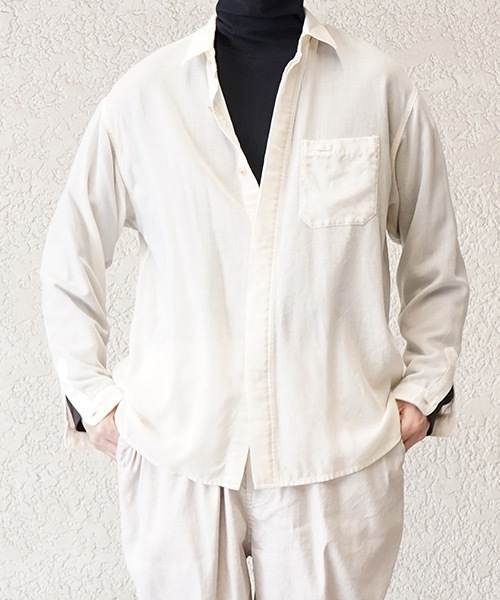 TROVE(トローヴ)の「TROVE 26SS / MODERN WOOL VIYELLA SHIRT(シャツ/ブラウス・メンズ・ブラック/オフホワイト・3/1)」の9枚目の写真