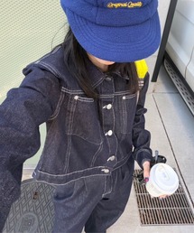 lanan select（ラナンセレクト）の「デニムジャケット ハイウエストタックデニム セットアップ（セットアップ）」