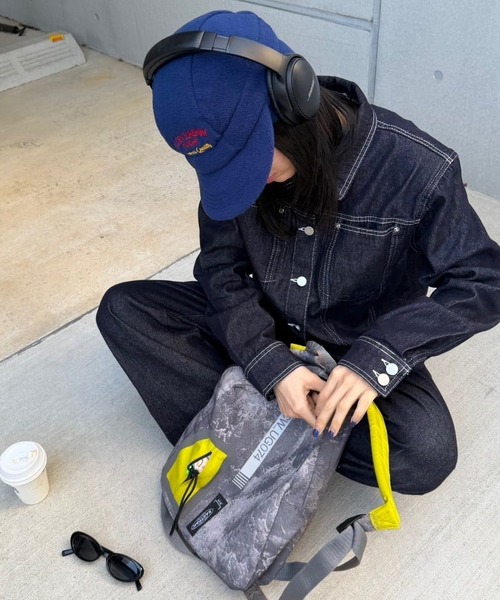 lanan select（ラナンセレクト）の「デニムジャケット ハイウエストタックデニム セットアップ（セットアップ・レディース・インディゴブルー・M/L）」の2枚目の写真