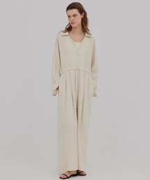 PUBLIC TOKYO（パブリックトウキョウ）の「【2026年春新作】スリットスリーブオールインワン（パンツドレス）」