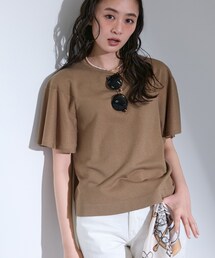 【クルーネック】ラメニシアーニット