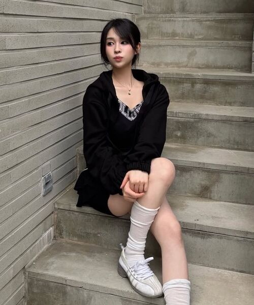 PHOS333(フォースサンサンサン)の「W Hooded Bolero(その他トップス・レディース・その他・FREE)」の5枚目の写真