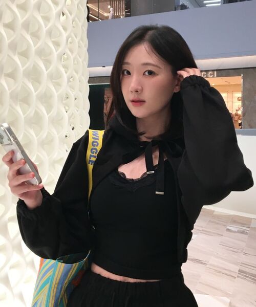 PHOS333(フォースサンサンサン)の「W Hooded Bolero(その他トップス・レディース・その他・FREE)」の3枚目の写真