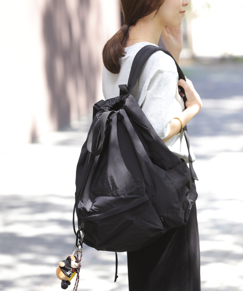 PACKING（パッキング）の「《WEB限定》【PACKING/パッキング】LIGHT LIGHT NAP BACK PACK：リュック（バックパック/リュック・レディース・ブラック・FREE）」の7枚目の写真