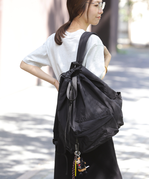 PACKING（パッキング）の「《WEB限定》【PACKING/パッキング】LIGHT LIGHT NAP BACK PACK：リュック（バックパック/リュック・レディース・ブラック・FREE）」の6枚目の写真