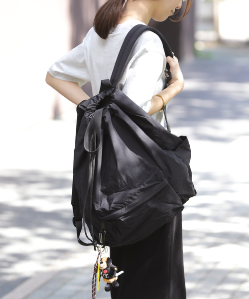 PACKING（パッキング）の「《WEB限定》【PACKING/パッキング】LIGHT LIGHT NAP BACK PACK：リュック（バックパック/リュック・レディース・ブラック・FREE）」の5枚目の写真