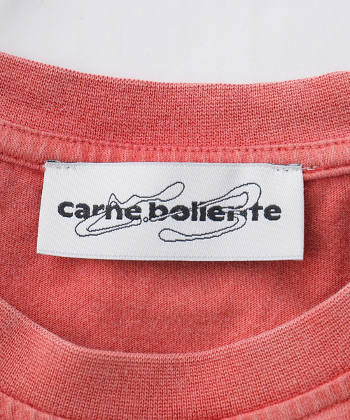 Carne Bollente(カルネボレンテ)の「Carne Bollente / カルネボレンテ Straight Up Gay(Tシャツ/カットソー・レディース・レッド・SMALL)」の4枚目の写真