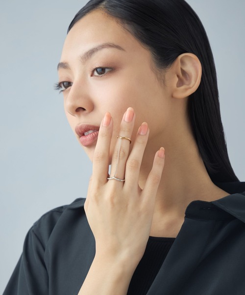 Jouete（ジュエッテ）の「[リンクトリング] ジルコニア コンビカラー（リング・レディース・ゴールド系その他・M/S）」の5枚目の写真