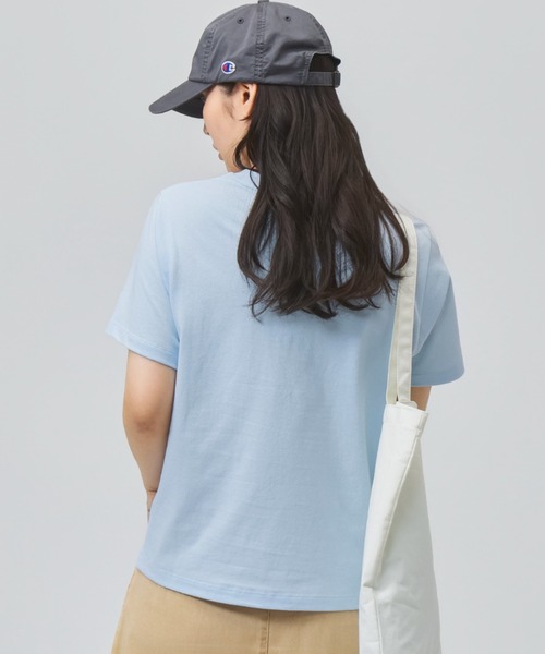 Champion(チャンピオン)の「チャンピオン SHORT SLEEVE T-SHIRT(Tシャツ/カットソー・レディース・ネイビー/ホワイト/ブルー/グレー・M/L)」の7枚目の写真