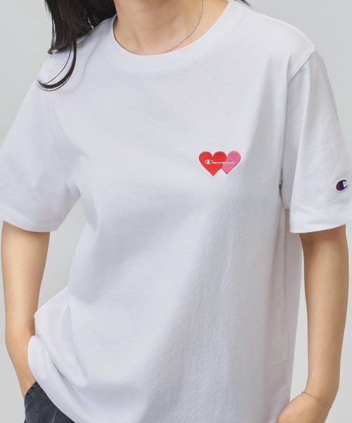 Champion(チャンピオン)の「チャンピオン SHORT SLEEVE T-SHIRT(Tシャツ/カットソー・レディース・ネイビー/ホワイト/ブルー/グレー・M/L)」の17枚目の写真