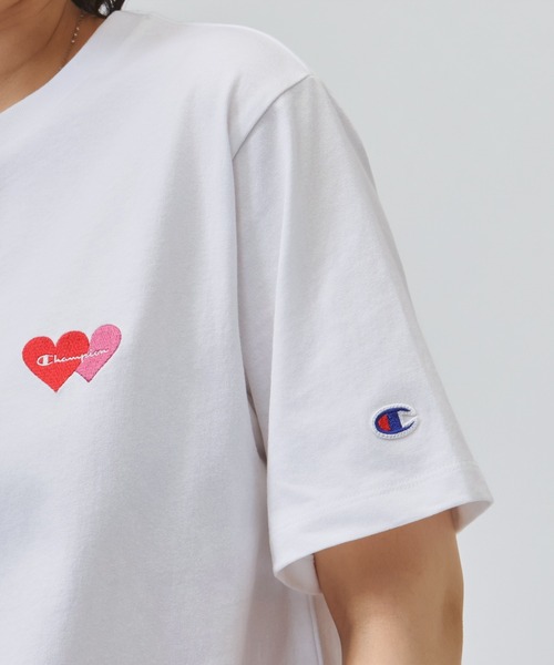 Champion(チャンピオン)の「チャンピオン SHORT SLEEVE T-SHIRT(Tシャツ/カットソー・レディース・ネイビー/ホワイト/ブルー/グレー・M/L)」の18枚目の写真