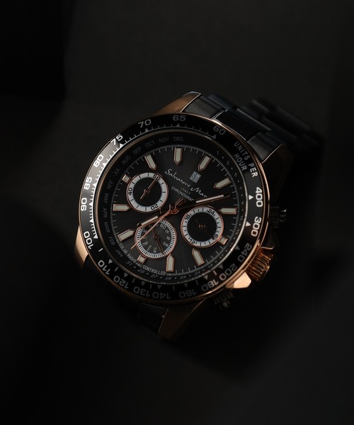Salvatore Marra(サルバトーレマーラ)の「電波ソーラークロノグラフウォッチ(アナログ腕時計・メンズ・ブルー/シルバー×ゴールド/ブラック/シルバー/ブラック系その他/ブラック系/ブラック系その他2/シルバー系その他/ゴールド・FREE)」の21枚目の写真